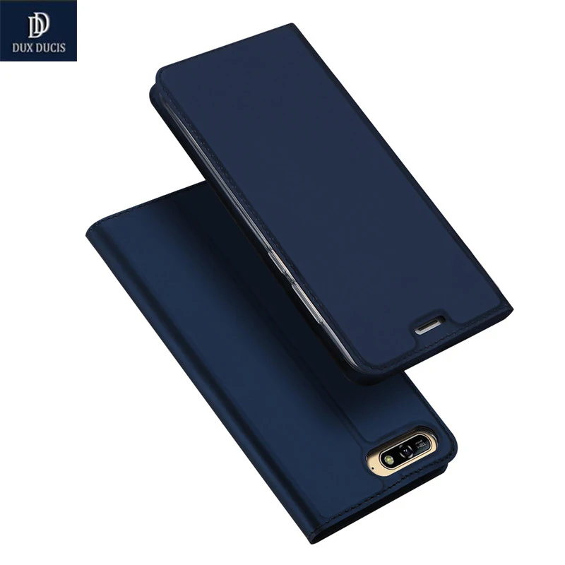 DUX DUCIS бренд для huawei Honor 7A Case Роскошные искусственная кожа флип чехол Y6 2018 телефон