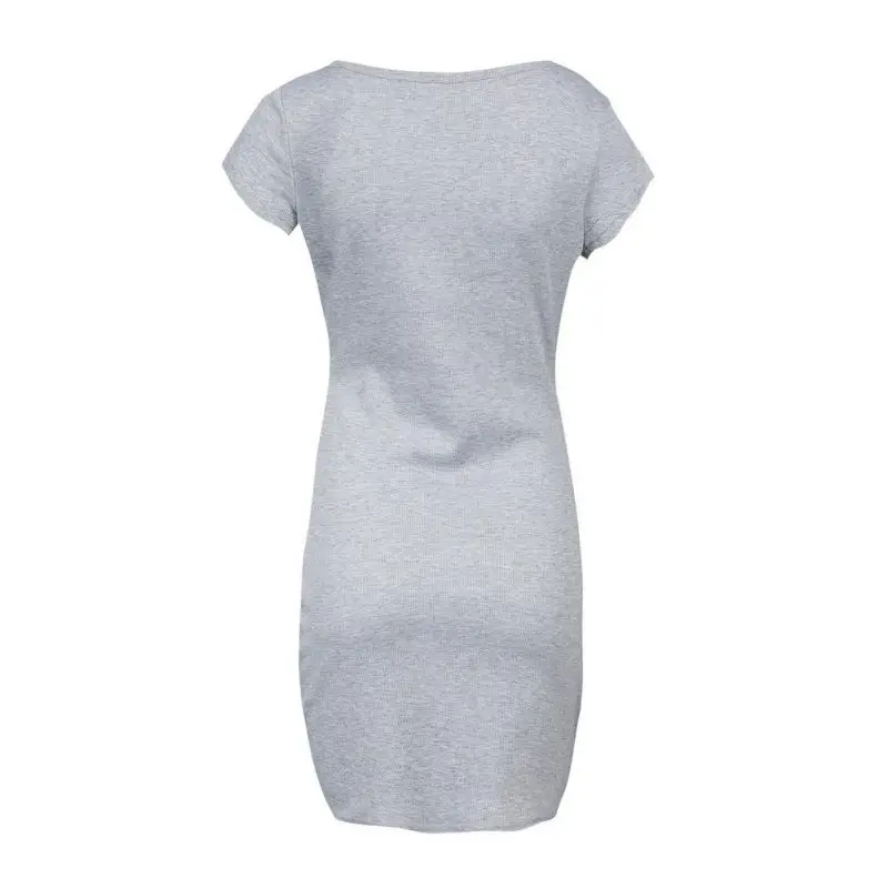 fashion Women Short Sleeve Stretch Hips Mini Dress Slim O Neck Button Tights Dress
fashion Women Short Sleeve Stretch Hips Mini Dress Slim O Neck Button Tights Dress