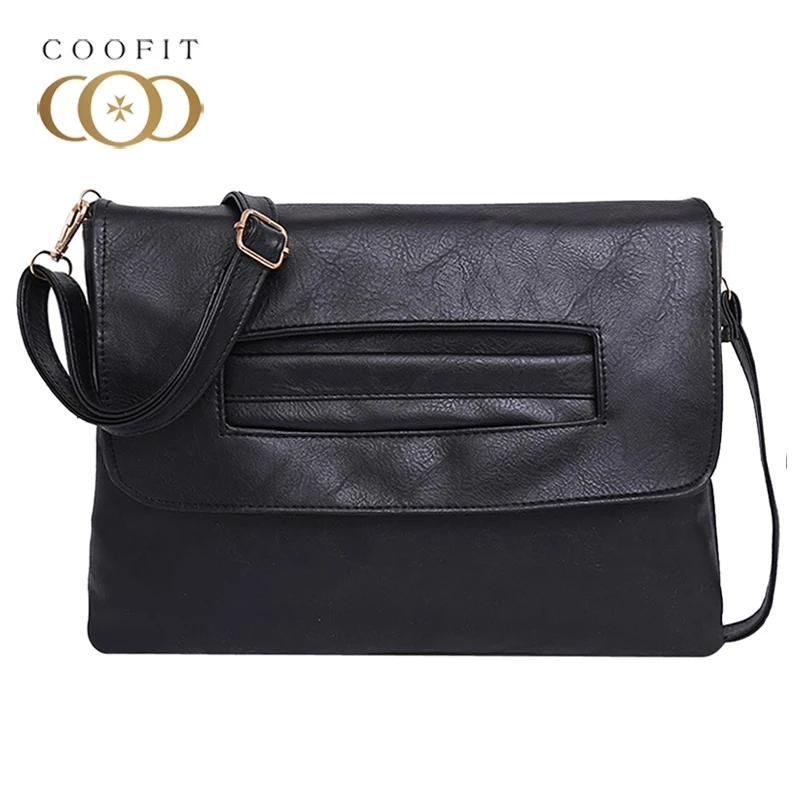 Coofit Messenger Bag Women Large Clutch Bag Simple Solid Leather Shoulder Bag Business Clutch Purse For Ladies Female Tote Bags
Coofit Messenger Bag Women Large Clutch Bag Simple Solid Leather Shoulder Bag Business Clutch Purse For Ladies Female Tote Bags