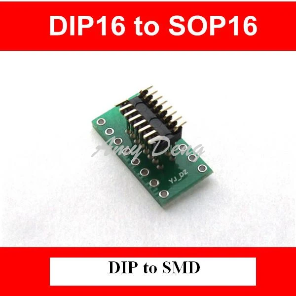 Адаптер DIP16 turn SOP16 DIP14 dip10 20 шт./лот 1 27 мм | Электронные компоненты и принадлежности