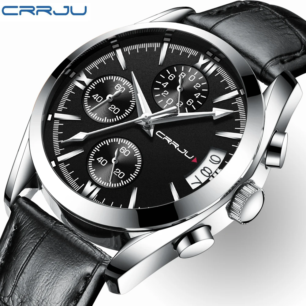 CRRJU Men's Chronograph Analog Quartz Watch with Date luxury brand male business wrist watches Fashion Casual Quartz-Watch
CRRJU Men's Chronograph Analog Quartz Watch with Date luxury brand male business wrist watches Fashion Casual Quartz-Watch