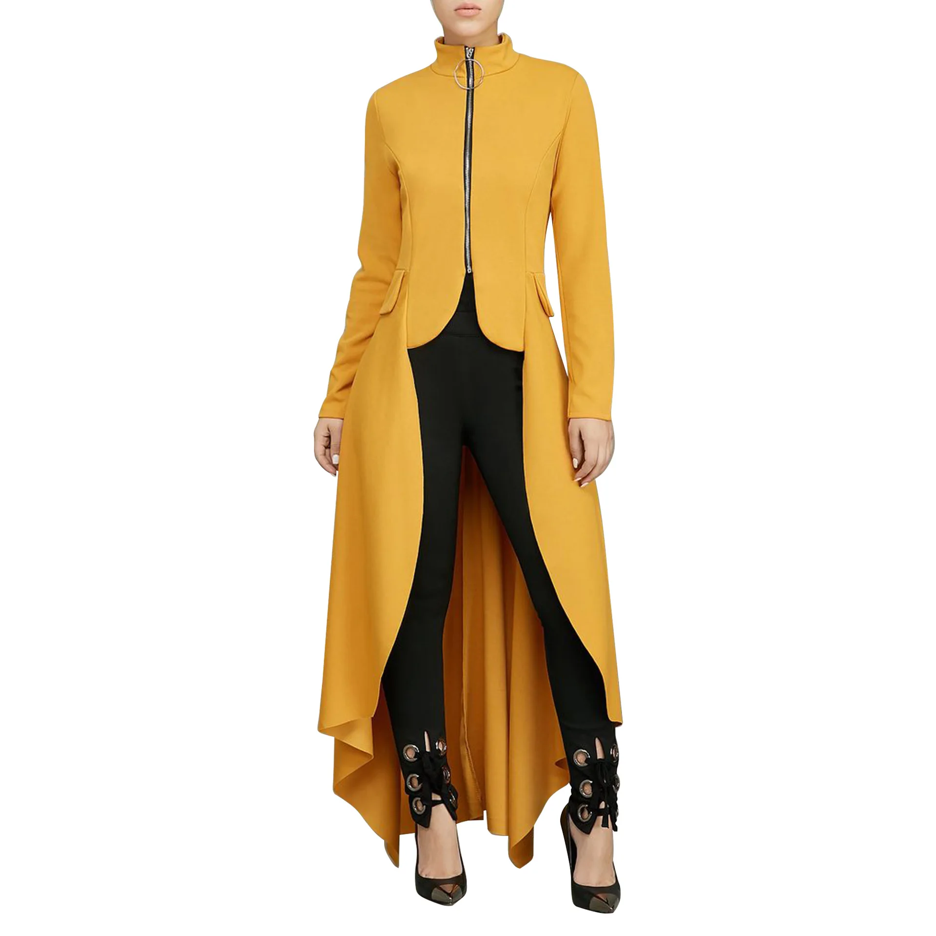 Autumn Pure Color Irregular Big Hem Long Dress Turtleneck Neck Long Sleeve Club Party Maxi Zipper Dress Vestidos Femininos
Autumn Pure Color Irregular Big Hem Long Dress Turtleneck Neck Long Sleeve Club Party Maxi Zipper Dress Vestidos Femininos