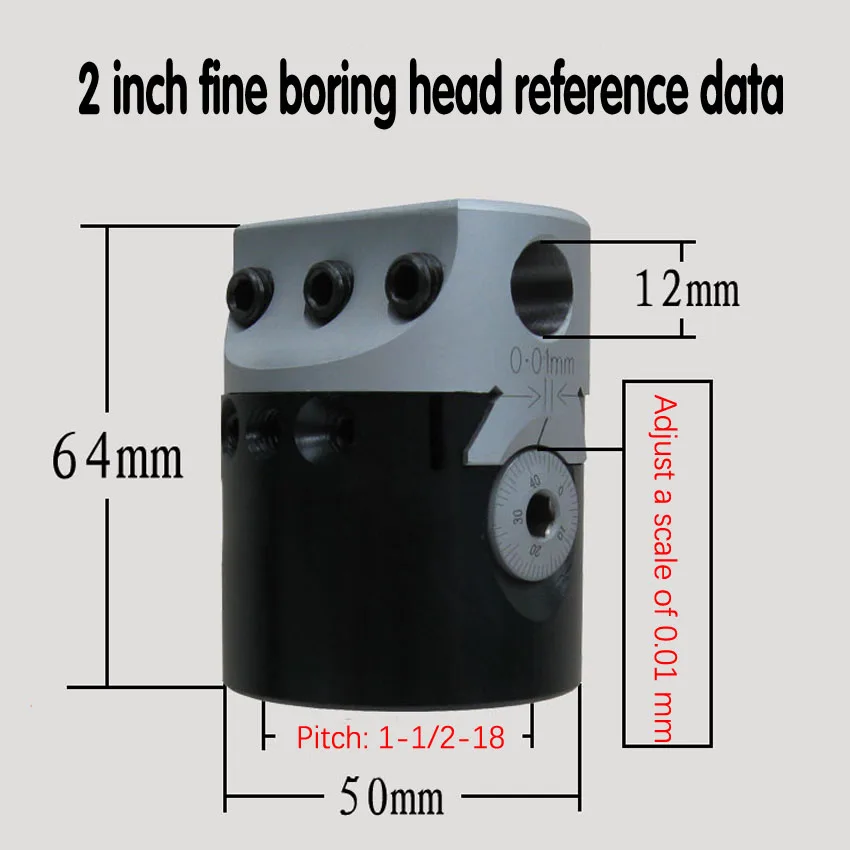 1 PC F1- 2 inch boring head with MT3 Boring shank and 9pcs 12mm boring bars, boring head set
1 PC F1- 2 inch boring head with MT3 Boring shank and 9pcs 12mm boring bars, boring head set
