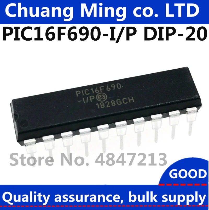 Бесплатная доставка, 10 шт./лот Φ/P PIC16F690 16F690 DIP-20, 100% новая Оригинальная фотография!
Бесплатная доставка, 10 шт./лот Φ/P PIC16F690 16F690 DIP-20, 100% новая Оригинальная фотография!
