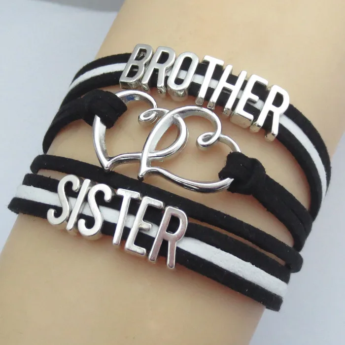 Мода brother and браслеты сестра charm Brothers's love в подарок для сестры наилучшие