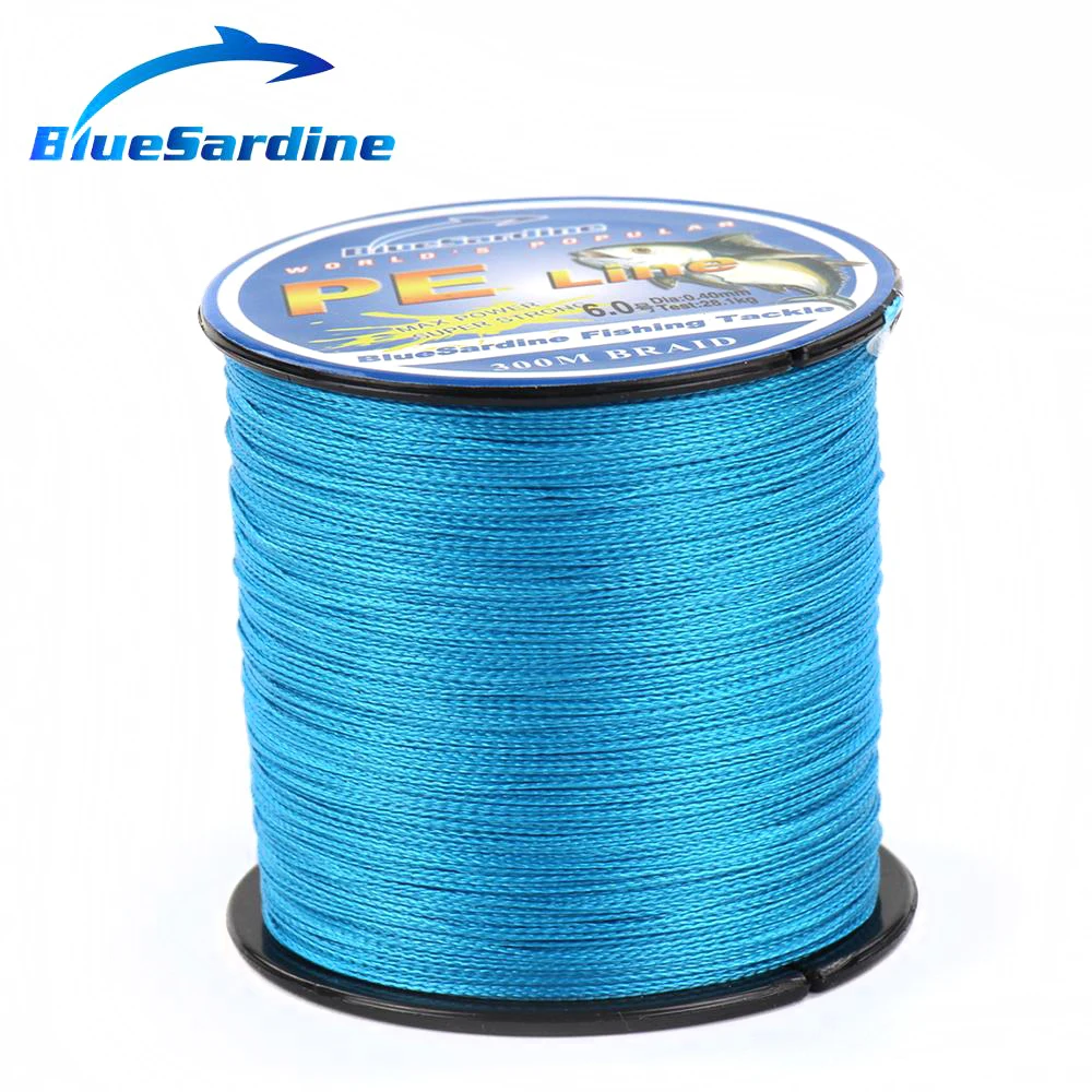 BlueSardine Blue Fishing Line 300M Multifilament PE Braided Wire Super Power 4 Braid Wires 12LB - 90LB
BlueSardine Blue Fishing Line 300M Multifilament PE Braided Wire Super Power 4 Braid Wires 12LB - 90LB