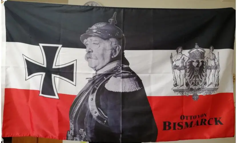 Флаг Германии Otto von Bismarck 100% x 90 см (3x5 футов) полиэстер баннер на заказ|Флаги баннеры