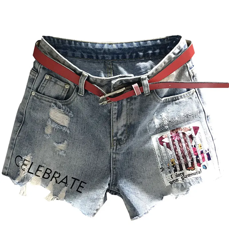 Denim shorts women high waist 2020 new summer fashion loose a-line hot drilling wide leg hole jeans shorts
Denim shorts women high waist 2020 new summer fashion loose a-line hot drilling wide leg hole jeans shorts