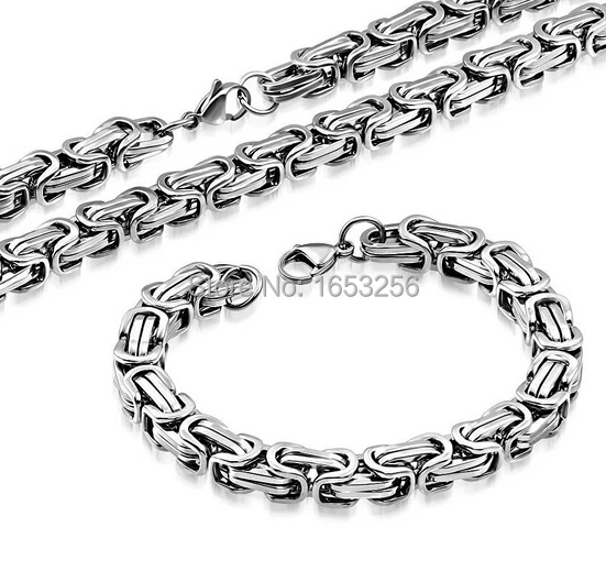 5 set Lot Wholesale 8.2mm Huge Heavy 316L stainless steel Byzantine Chain necklace and bracelet Men Jewelry Set
5 set Lot Wholesale 8.2mm Huge Heavy 316L stainless steel Byzantine Chain necklace and bracelet Men Jewelry Set