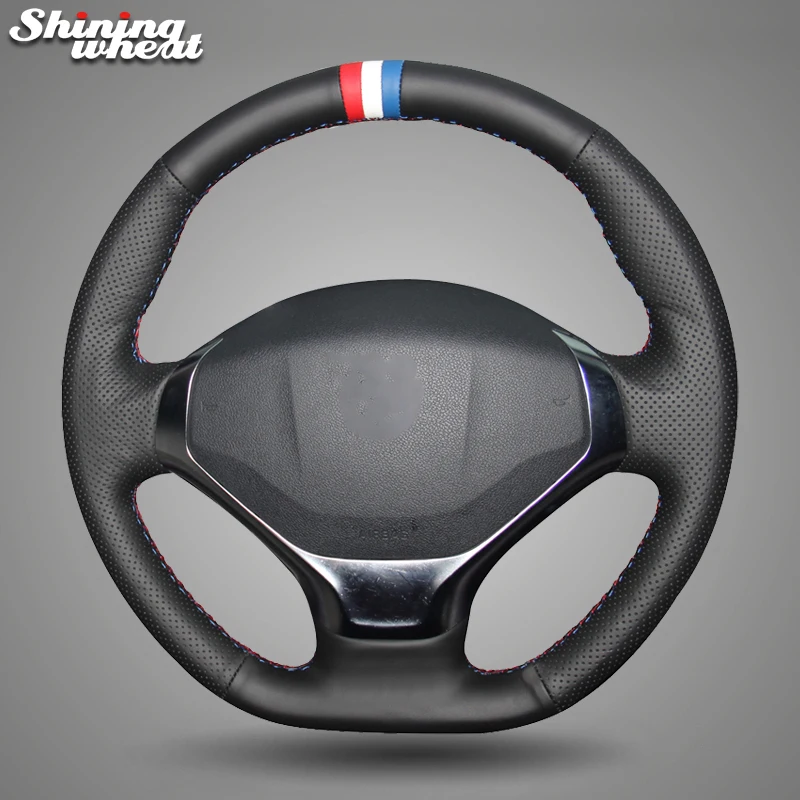 Hand Sew Black Genuine Leather Red White Blue Marker Car Steering Wheel Cover for Peugeot 3008 2013-2015
Hand Sew Black Genuine Leather Red White Blue Marker Car Steering Wheel Cover for Peugeot 3008 2013-2015