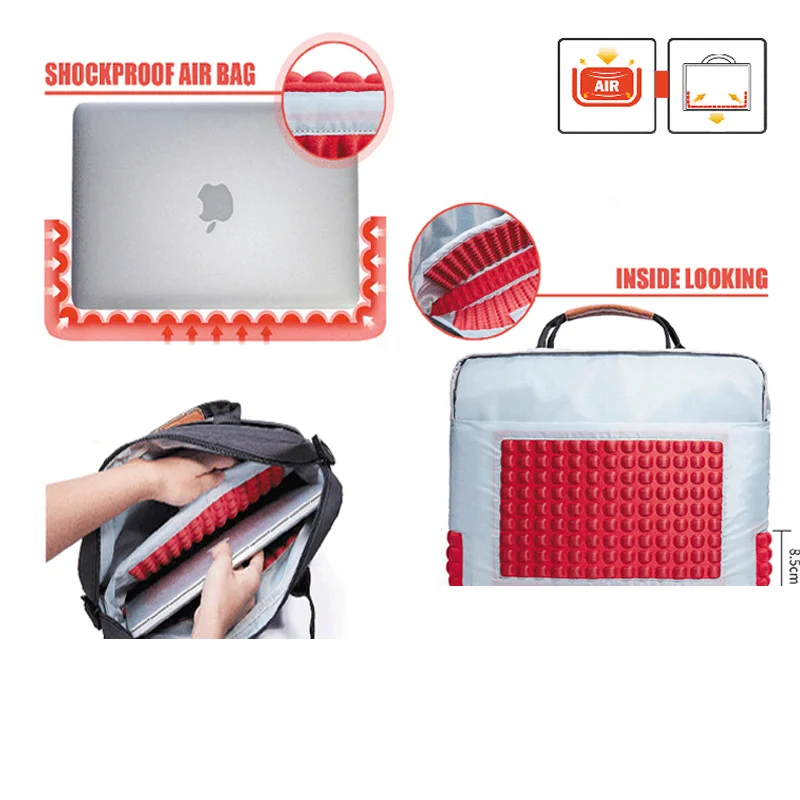 KALIDI Laptop Bag 13.3 15.6 17.3 Inch Waterproof Notebook Bag for Macbook Air Pro 13 15 Computer Shoulder Handbag Briefcase Bag
KALIDI Laptop Bag 13.3 15.6 17.3 Inch Waterproof Notebook Bag for Macbook Air Pro 13 15 Computer Shoulder Handbag Briefcase Bag