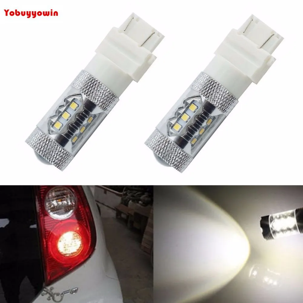 2Pcs High Power DC12V 80W CREE Chips White T25 3157 3156 3056 3057 LED Turn Signal Brake Reverse Light Bulbs White
2Pcs High Power DC12V 80W CREE Chips White T25 3157 3156 3056 3057 LED Turn Signal Brake Reverse Light Bulbs White