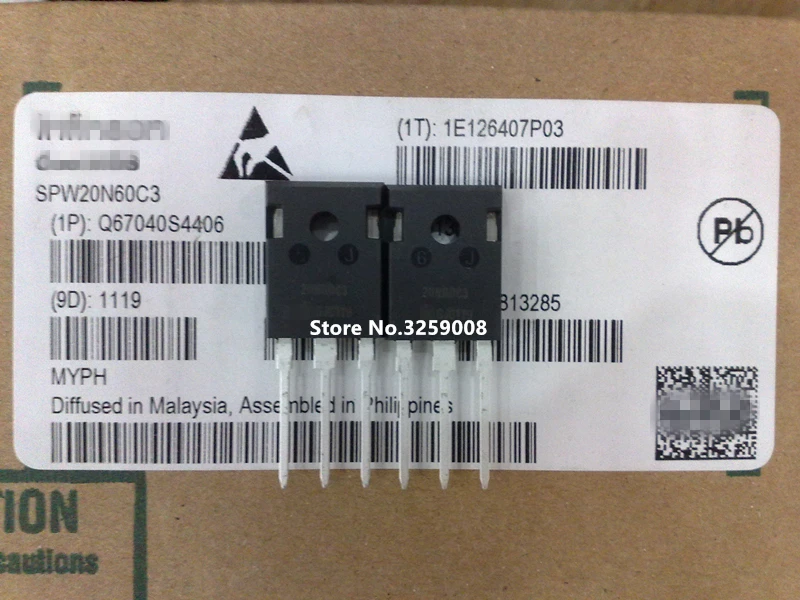 SPW20N60C3 20N60C3 20A/600V 100%new original 10pcs