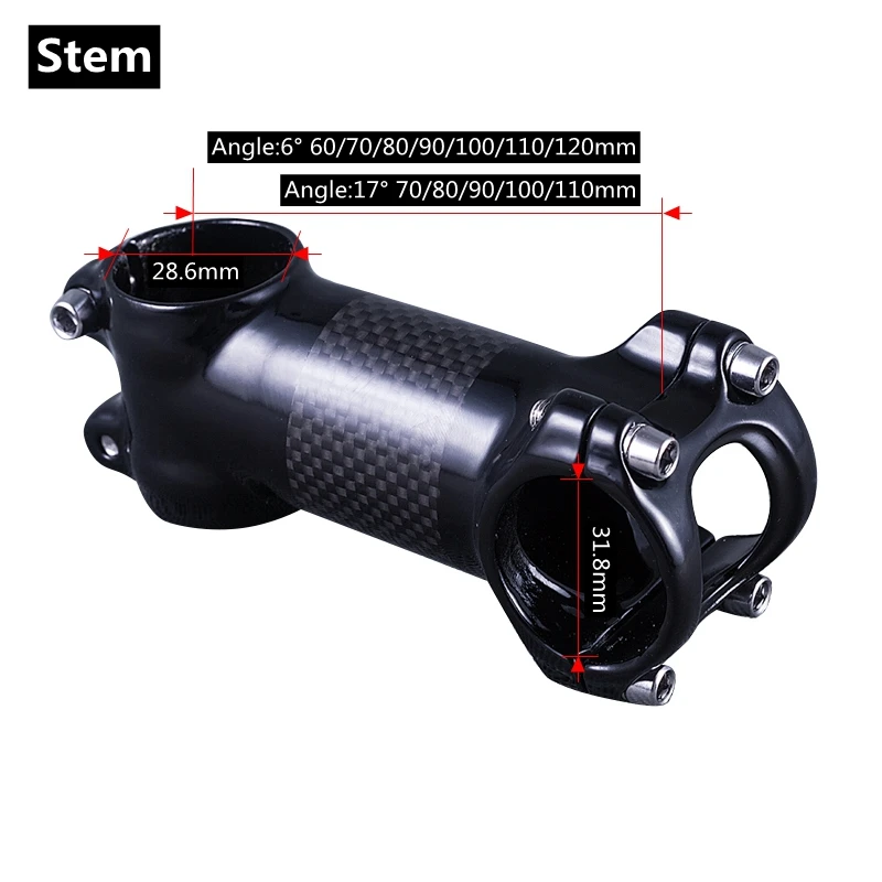 Glossy 3K Carbon Fiber Bicycle Handlebar + Stem + Seatpost For Mountain Bike Handlebar Sets Cycling Parts
Glossy 3K Carbon Fiber Bicycle Handlebar + Stem + Seatpost For Mountain Bike Handlebar Sets Cycling Parts