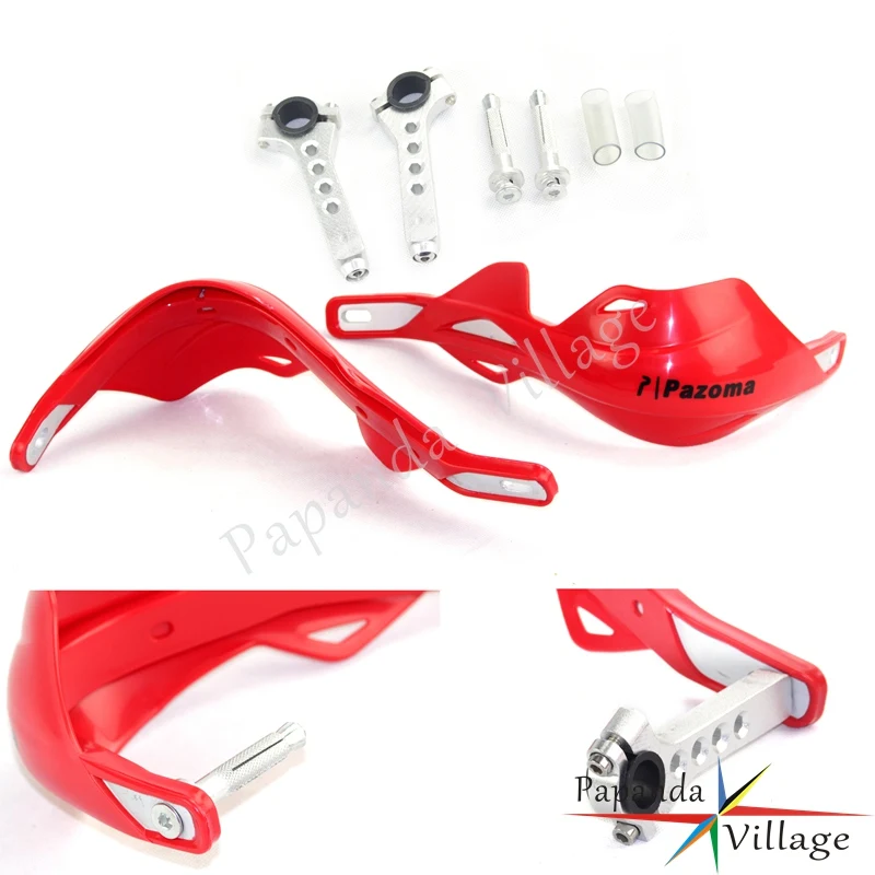 Красный брусок для мотокросса 7/8 'Ƈ 1/8'' руль Handguard Enduro Honda CR250 CRF250 CRF450 CR500 XR250 CBR