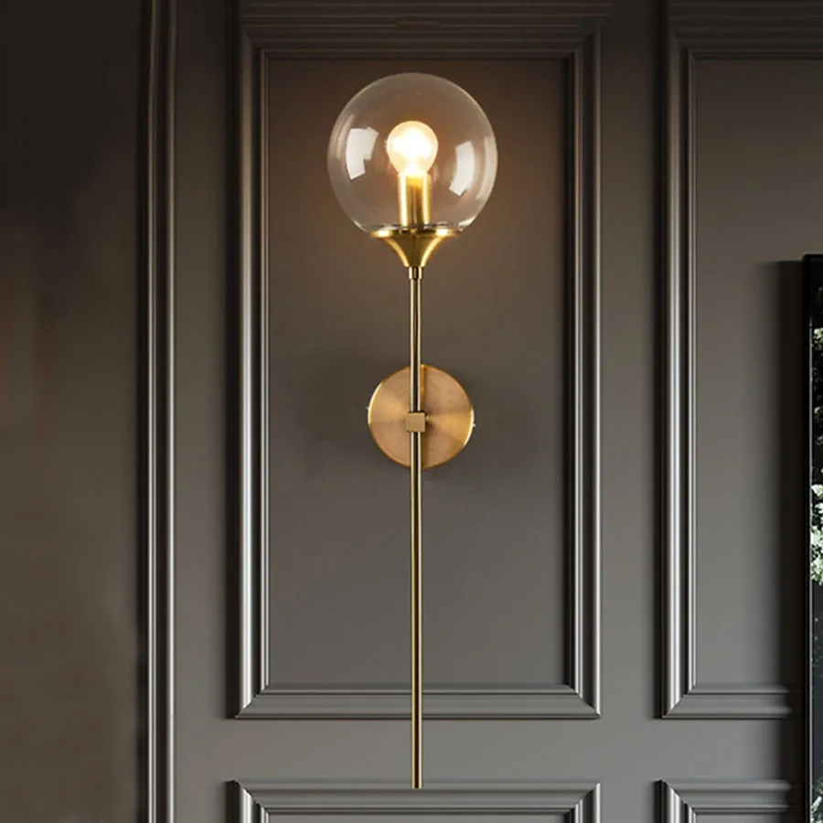 Thrisdar Nordic Glass Ball LED Wall Light E27 Bedroom Bedside Wall Lamp Clear Ball Mirror Bathroom Corridor Hotel Wall Light
Thrisdar Nordic Glass Ball LED Wall Light E27 Bedroom Bedside Wall Lamp Clear Ball Mirror Bathroom Corridor Hotel Wall Light