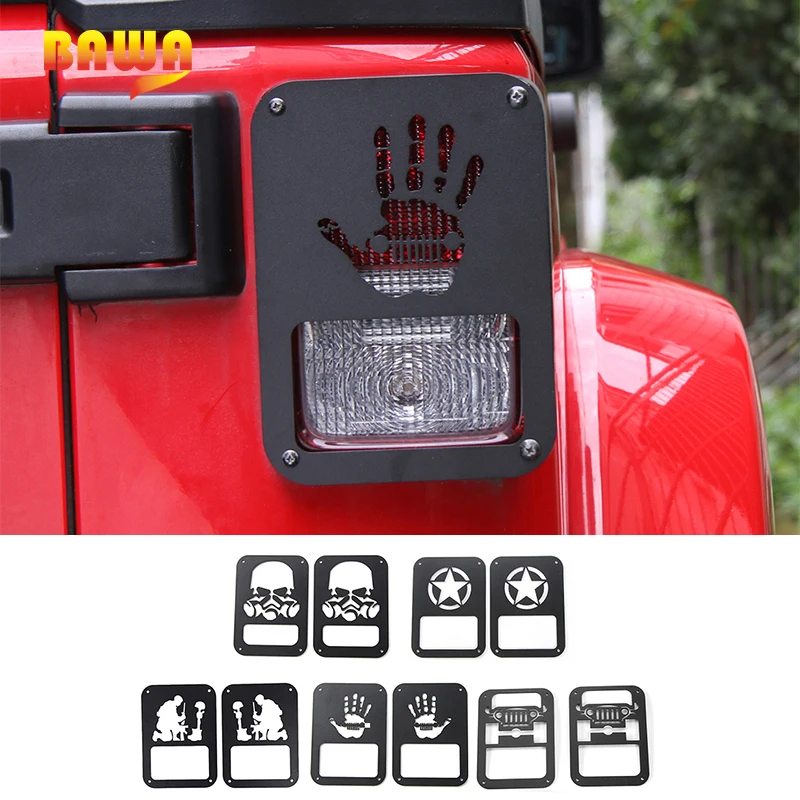 BAWA Rear Tail Light Lamp Cover Lamp Hoods for Jeep Wrangler JK 2007-2017 Aluminum alloy Car Accessories Head light Ring Frame
BAWA Rear Tail Light Lamp Cover Lamp Hoods for Jeep Wrangler JK 2007-2017 Aluminum alloy Car Accessories Head light Ring Frame