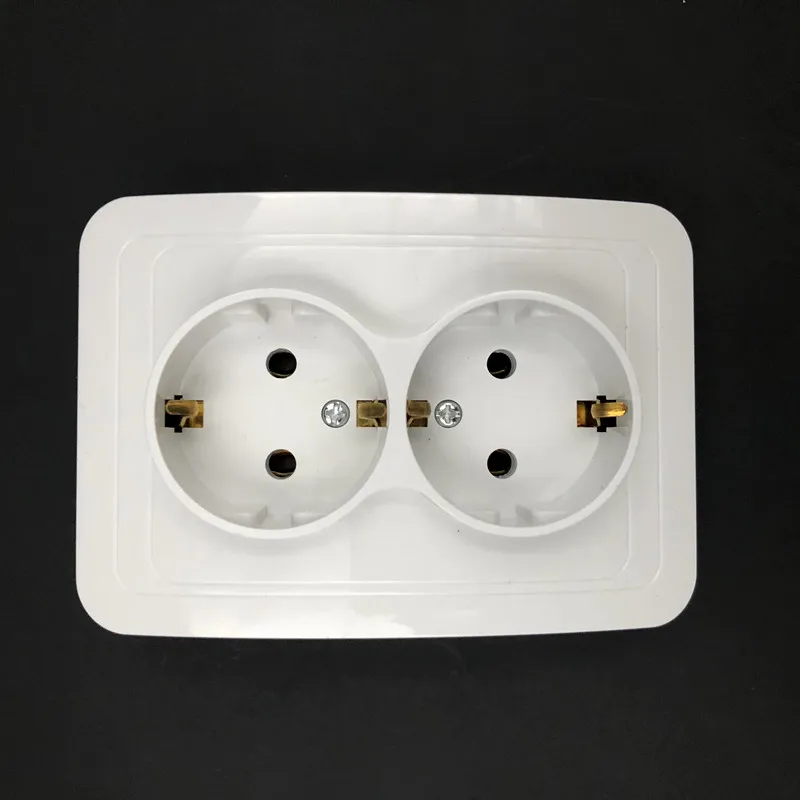 Dual EU Wall Socket 16A 250V 2P+E Standard Grounding Power Socket Smart Outlet Electrical Socket
Dual EU Wall Socket 16A 250V 2P+E Standard Grounding Power Socket Smart Outlet Electrical Socket