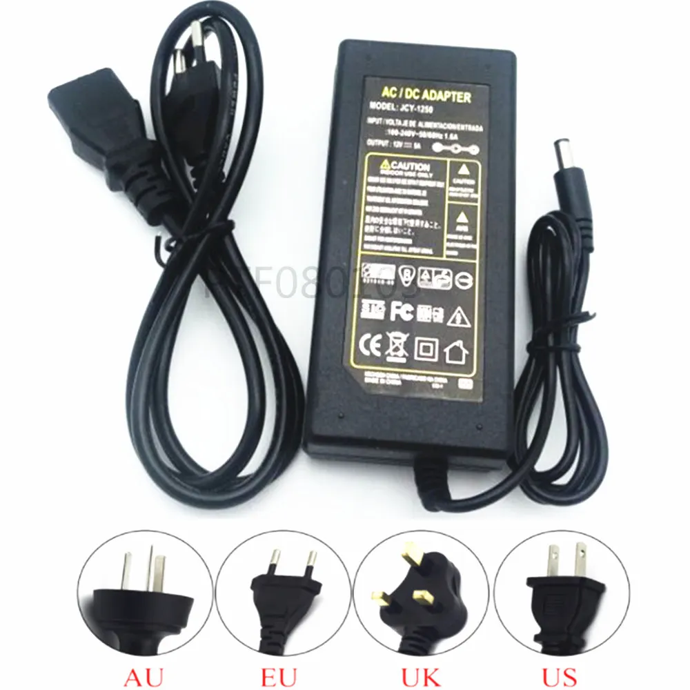 LED Driver AC 100-240V to DC 12V 5A Power Supply Charger Adapter Transformer 220 V 12 V Converter For 5050 3528 Led
LED Driver AC 100-240V to DC 12V 5A Power Supply Charger Adapter Transformer 220 V 12 V Converter For 5050 3528 Led