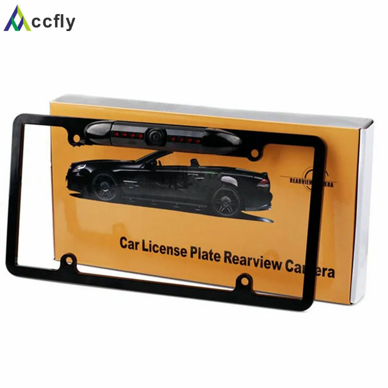 Accfly Car License Plate Frame rear view Camera NTSC night vision 170 degree with 8 IR LED
Accfly Car License Plate Frame rear view Camera NTSC night vision 170 degree with 8 IR LED