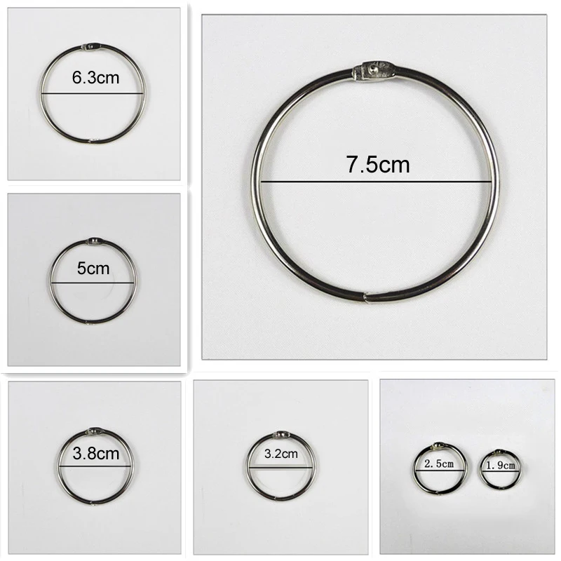 4Pcs/lot Metal Ring Binder 15 - 75mm DIY Albums Loose-leaf Book Hoops Opening Office Binding Supplies
4Pcs/lot Metal Ring Binder 15 - 75mm DIY Albums Loose-leaf Book Hoops Opening Office Binding Supplies