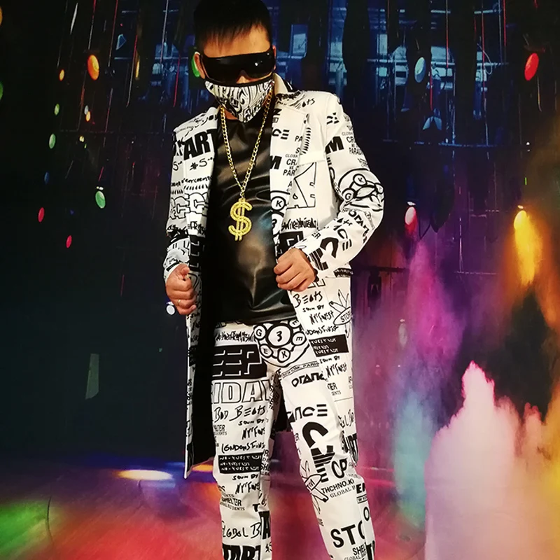 Custom Made Men Casual Blazer Jacket Fashion Graffiti Hip Hop Long Suit Coat Male Party Stage Singer Dancer DJ Costume
Custom Made Men Casual Blazer Jacket Fashion Graffiti Hip Hop Long Suit Coat Male Party Stage Singer Dancer DJ Costume