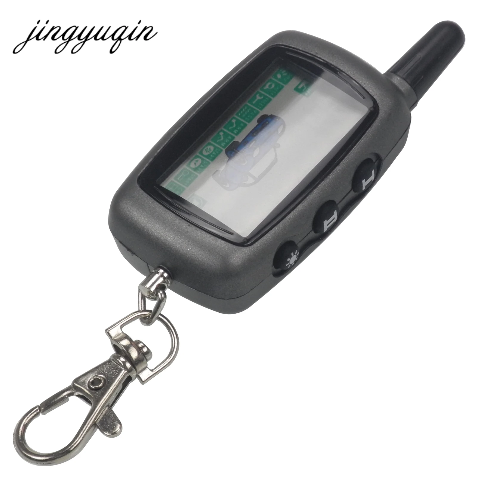 jingyqin A9 LCD Remote Controller for Starline A9 Twage KeyChian Fob Two Way Car Alarm System
jingyqin A9 LCD Remote Controller for Starline A9 Twage KeyChian Fob Two Way Car Alarm System