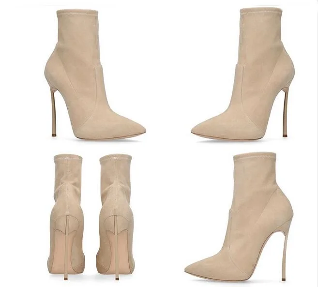 Gullick Elegant Solid color Ankle Boot Pointed Toe Slip-on Women Short Boot Metal Heels Party Dress Shoes Sexy Ankle Boots
Gullick Elegant Solid color Ankle Boot Pointed Toe Slip-on Women Short Boot Metal Heels Party Dress Shoes Sexy Ankle Boots