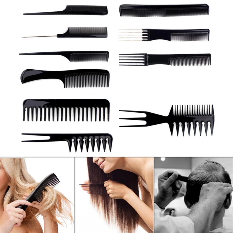 10Pcs Hairdressing Combs Set Plastic Salon Barbers Hair Styling Brush Tools Kit NShopping
10Pcs Hairdressing Combs Set Plastic Salon Barbers Hair Styling Brush Tools Kit NShopping