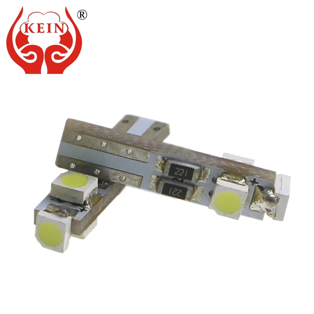 KEIN 4 шт. T5 светодиодный лампочка W3W автомобиль 3528 3SMD Авто тире панель с