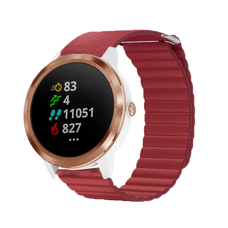 Magnetic Leather Wristband for Garmin venu SQ vivoactive 3 music Forerunner 245 645 strap smart watch Quick release belt
Magnetic Leather Wristband for Garmin venu SQ vivoactive 3 music Forerunner 245 645 strap smart watch Quick release belt