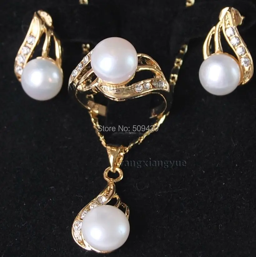 Free Shipping Genuine White Akoya Cultured Pearl ring earrings Necklace Pendant Set AAA
Free Shipping Genuine White Akoya Cultured Pearl ring earrings Necklace Pendant Set AAA