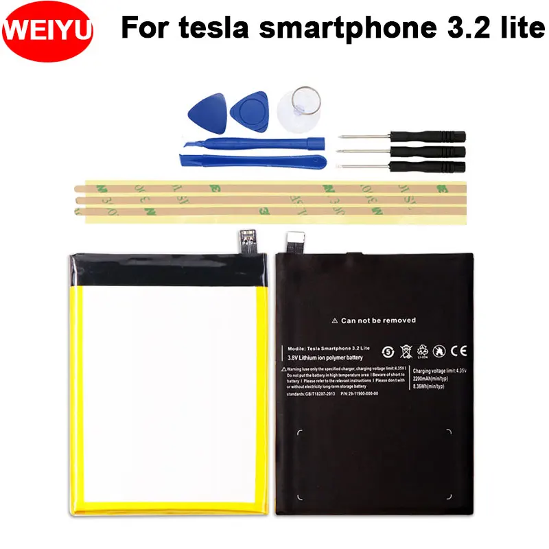 2200mAh Batterie For Tesla Smartphone 3.2 Lite Battery Mobile Phone Bateria Batterij + disassemble tool
2200mAh Batterie For Tesla Smartphone 3.2 Lite Battery Mobile Phone Bateria Batterij + disassemble tool