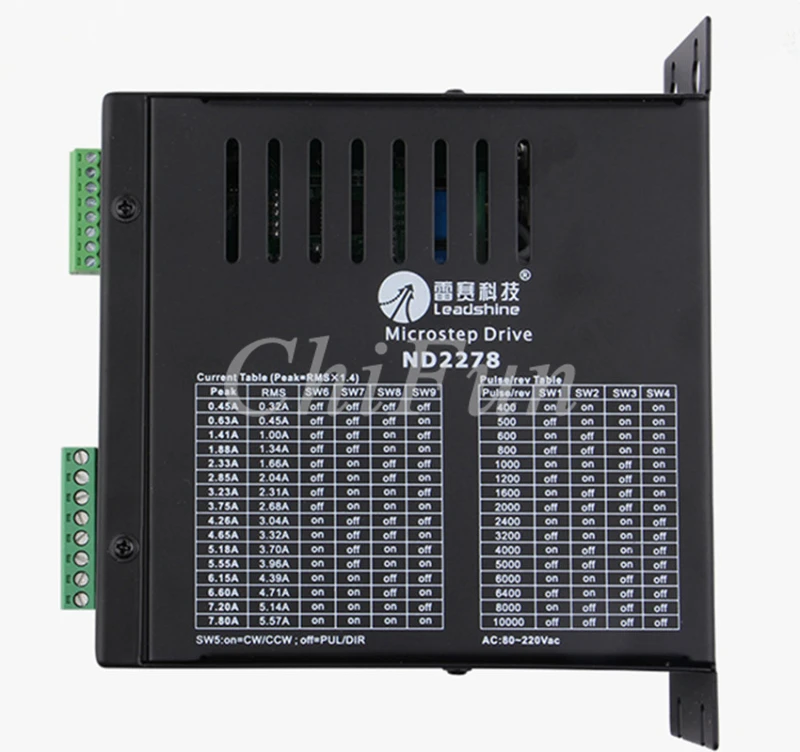 Original Leadshine ND2278 NEMA34 NEMA42 2 phase stepper motor driver 80-220VAC 1.0A-7.8A CNC Router
Original Leadshine ND2278 NEMA34 NEMA42 2 phase stepper motor driver 80-220VAC 1.0A-7.8A CNC Router