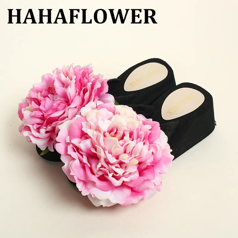 HAHAFLOWER new summer peony pink beach shoes fashion lady slippers sandals flowers lady slippers increased thick bottom slippers
HAHAFLOWER new summer peony pink beach shoes fashion lady slippers sandals flowers lady slippers increased thick bottom slippers