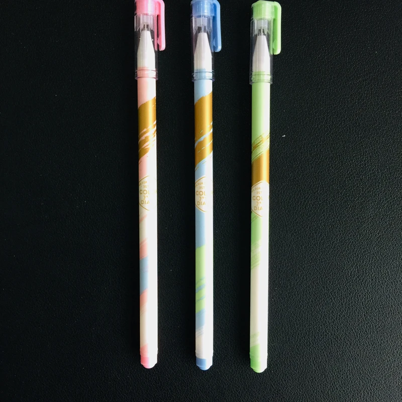 3pcs/lot 0.38mm Black Ink Golden Stripe Colorful Life Diary Gel Pen Rollerball Pen School Office Supply Student Stationery
3pcs/lot 0.38mm Black Ink Golden Stripe Colorful Life Diary Gel Pen Rollerball Pen School Office Supply Student Stationery