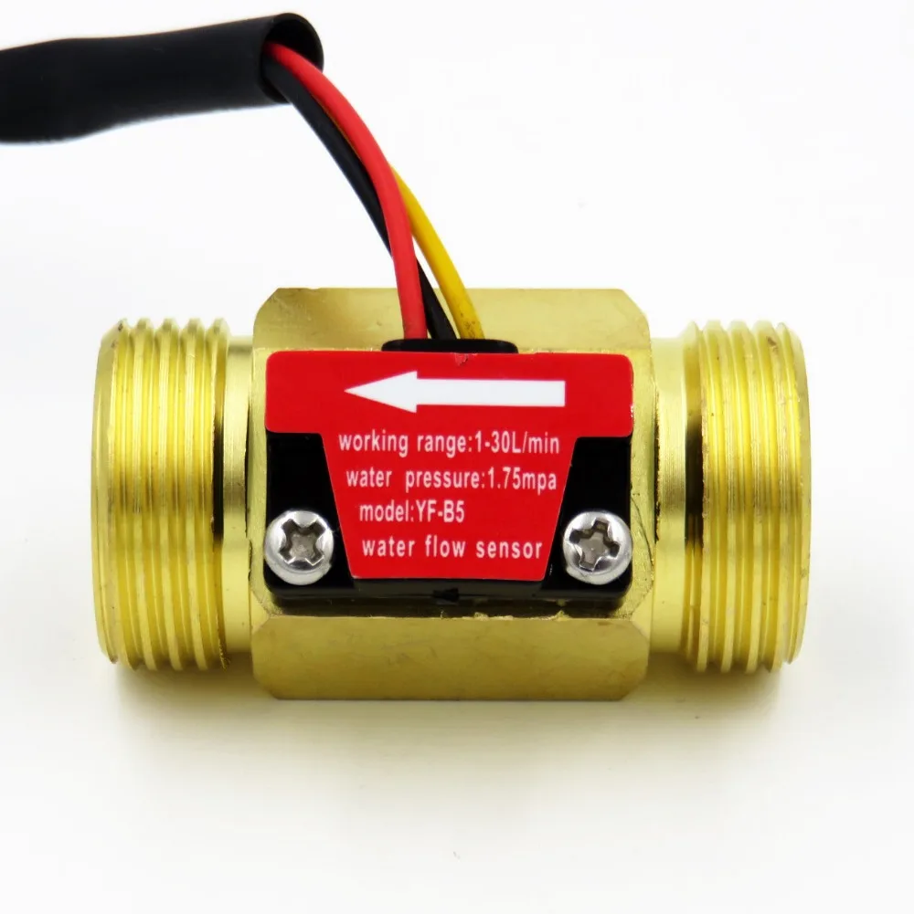 YF-B5 BSP G3/4" Hall flow sensor Turbine meter for water 1-30L/min turbine flow sensor flow meter iSentrol
YF-B5 BSP G3/4" Hall flow sensor Turbine meter for water 1-30L/min turbine flow sensor flow meter iSentrol
