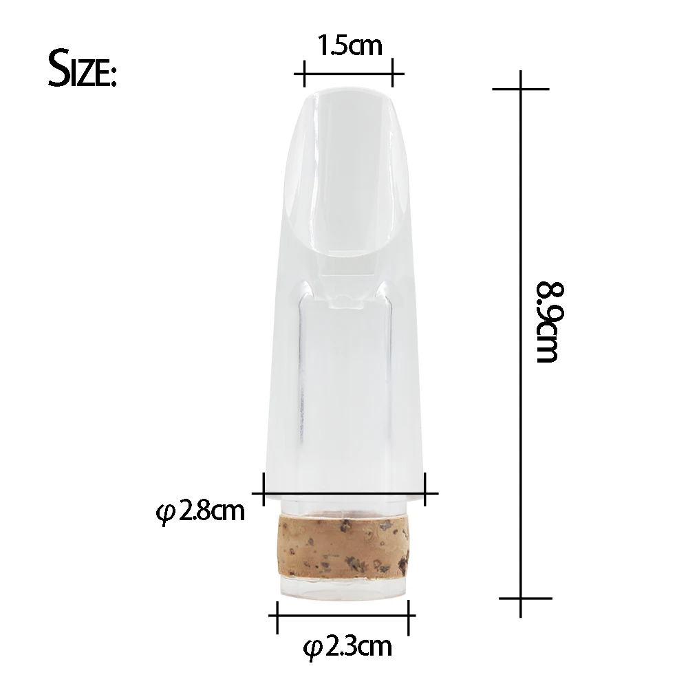 Bb Transparent Clarinet Mouthpiece Acrylic Material Bolwtorch Woodwind Instruments Parts with Cork
Bb Transparent Clarinet Mouthpiece Acrylic Material Bolwtorch Woodwind Instruments Parts with Cork