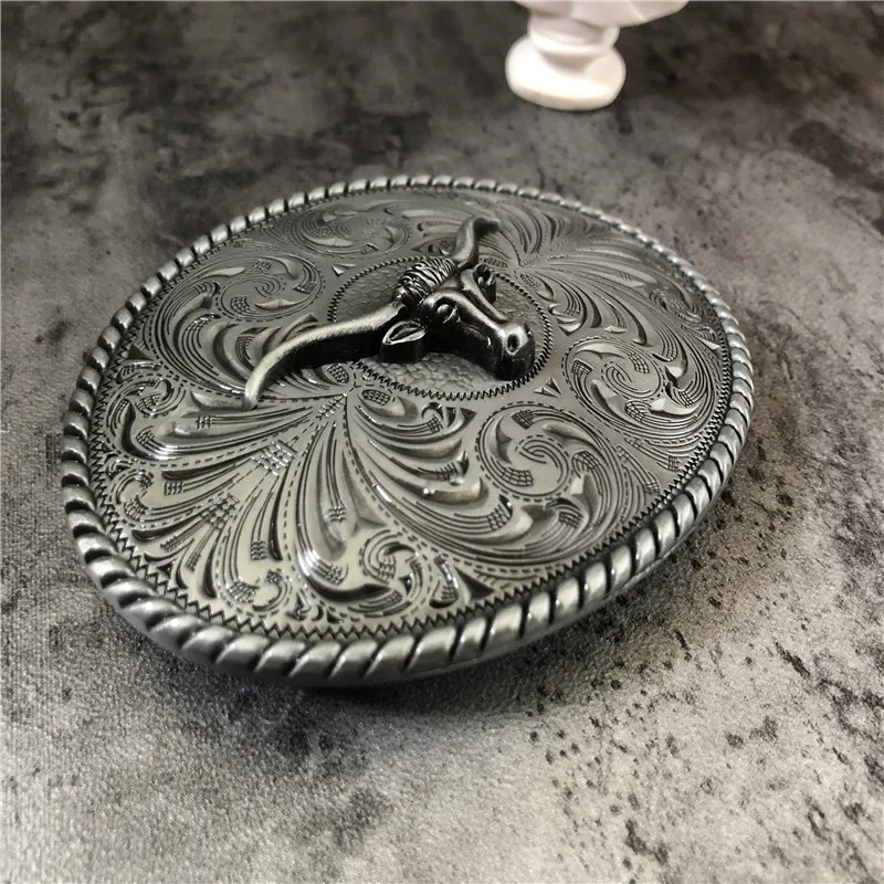 Retail High quality alloy 3D Bull head Cowboy Metal Belt Buckle Fashion Animal Buckles For 4cm Wide Belt Men Jeans accessories
Retail High quality alloy 3D Bull head Cowboy Metal Belt Buckle Fashion Animal Buckles For 4cm Wide Belt Men Jeans accessories