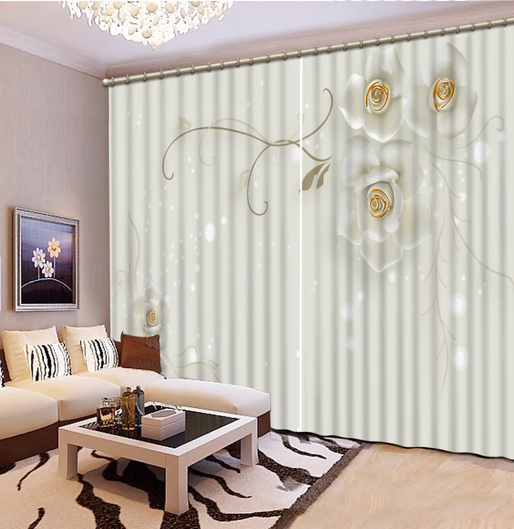 3D Curtain Photo Customize Size White Background Stylish Flowers Window Curtain Living Room Blackout Curtain Fabric
3D Curtain Photo Customize Size White Background Stylish Flowers Window Curtain Living Room Blackout Curtain Fabric