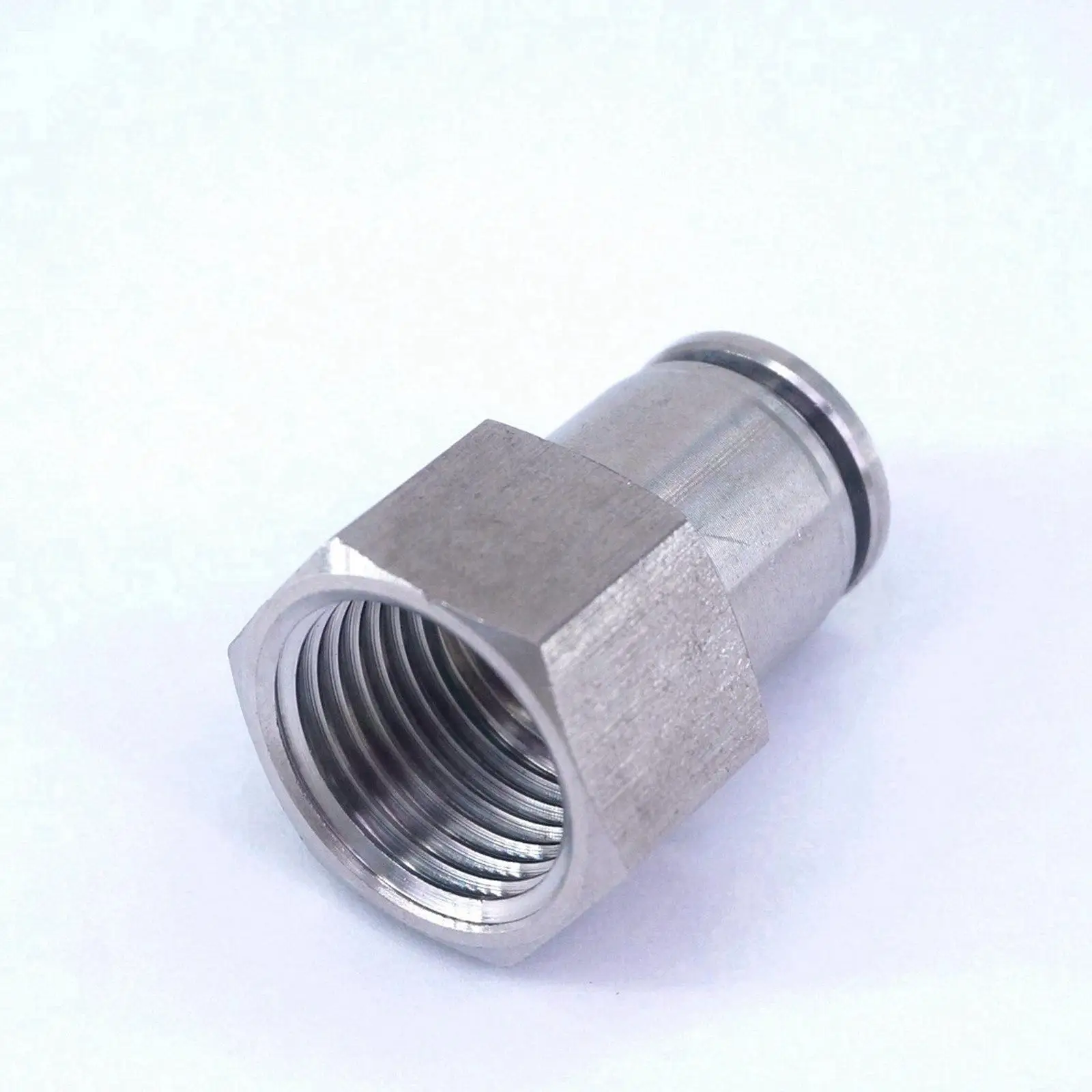 Pneumatic 304 Stainless Steel Straight Push in Connector Tube OD 12mm*1/2"BSP Female Quick Fitting Metal
Pneumatic 304 Stainless Steel Straight Push in Connector Tube OD 12mm*1/2"BSP Female Quick Fitting Metal