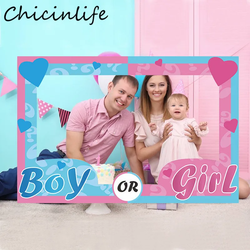 Chicinlife 1Pcs Boy OR Girl Photo Booth Frame Prop Birthday Party Baby Shower Photobooth Props Gender Reveal Decoration Supplies
Chicinlife 1Pcs Boy OR Girl Photo Booth Frame Prop Birthday Party Baby Shower Photobooth Props Gender Reveal Decoration Supplies