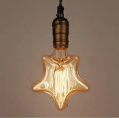 Retro Edison Flame Bulb Vintage Decorative Light Bulb E27 Star Shape Incandescent Bulb 110v 220v Christmas Light Indoor For Home
Retro Edison Flame Bulb Vintage Decorative Light Bulb E27 Star Shape Incandescent Bulb 110v 220v Christmas Light Indoor For Home