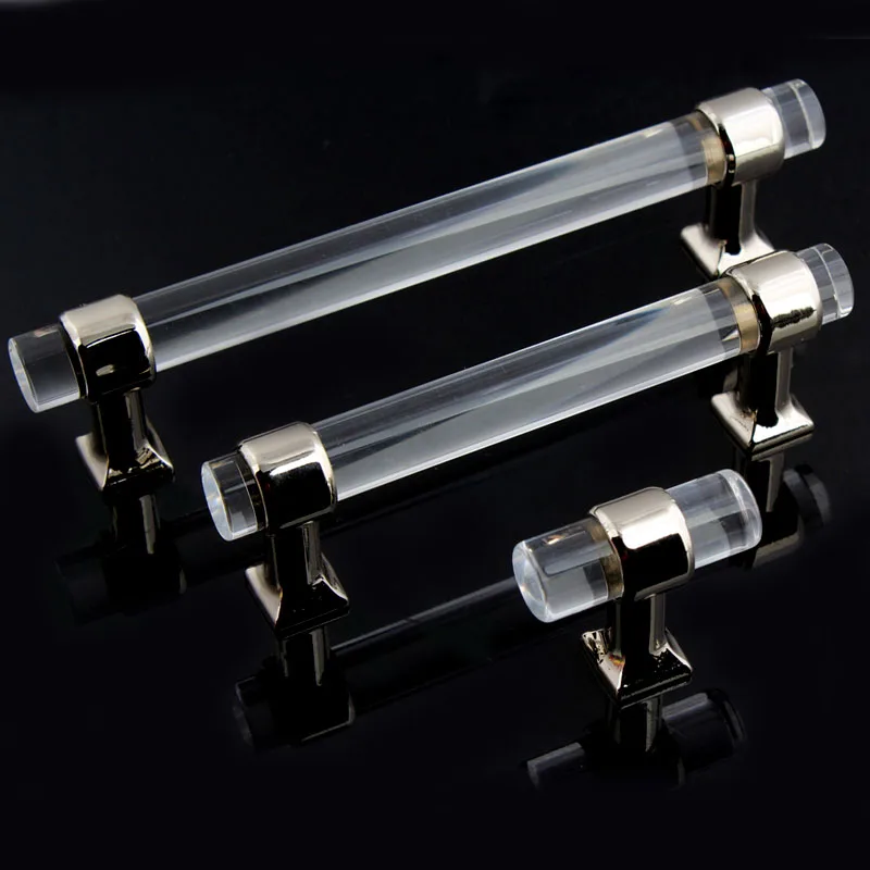 Modern Simple fashion transparent acrylic rod kitchen wincabinet drawer handles knobs plexiglass handles pulls 96mm 128mm 160mm
Modern Simple fashion transparent acrylic rod kitchen wincabinet drawer handles knobs plexiglass handles pulls 96mm 128mm 160mm