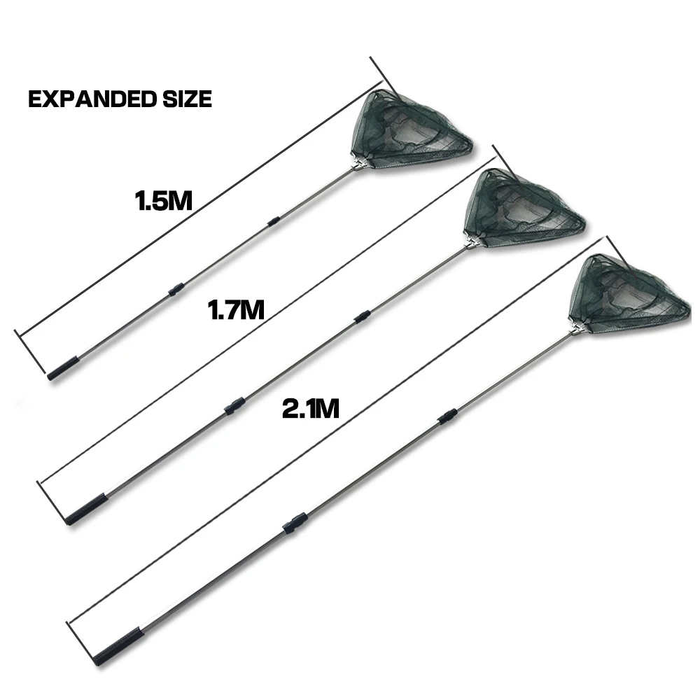 Aluminum Alloy 150cm 170cm 210cm Telescope Extending Pole Handle Brail Landing Net Tackle
Aluminum Alloy 150cm 170cm 210cm Telescope Extending Pole Handle Brail Landing Net Tackle