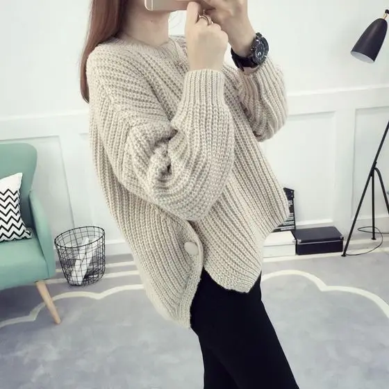 Женский короткий свитер в стиле Харадзюку большие размеры 2019 | Женская одежда
