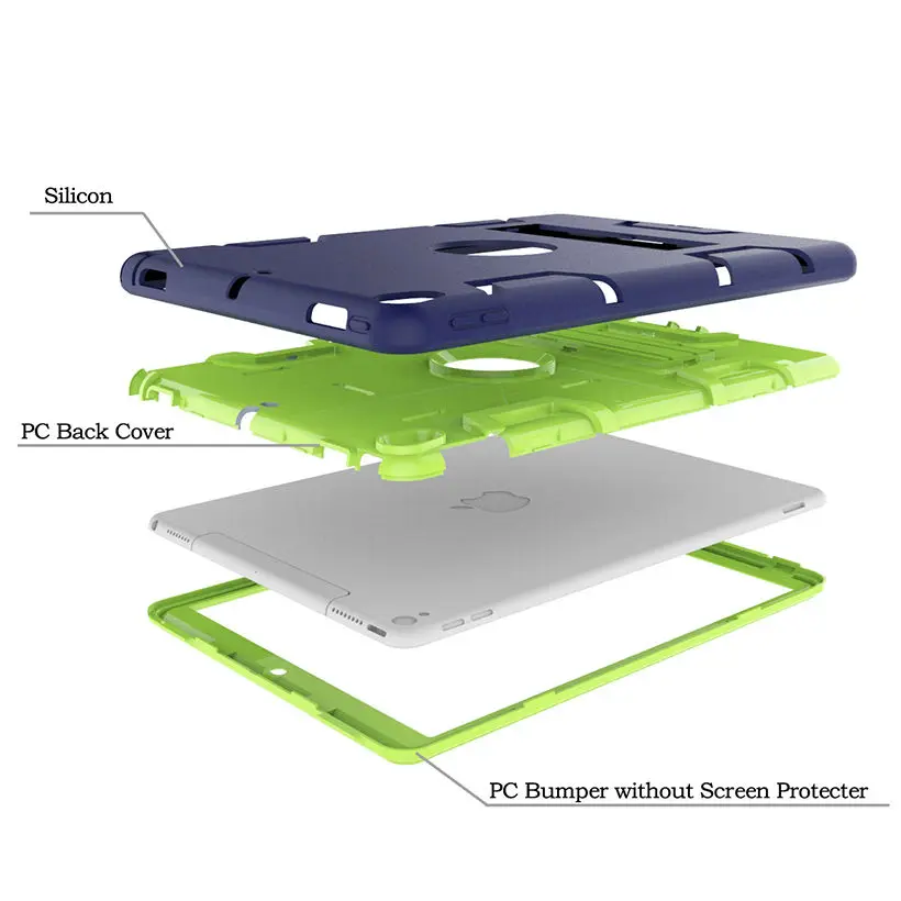 Shockproof Heavy Duty Case For Apple iPad Pro 10.5'' 2017 Case A1701 Cover Funda Tablet Kids Safe Armor Silicon PC Back Shell
Shockproof Heavy Duty Case For Apple iPad Pro 10.5'' 2017 Case A1701 Cover Funda Tablet Kids Safe Armor Silicon PC Back Shell