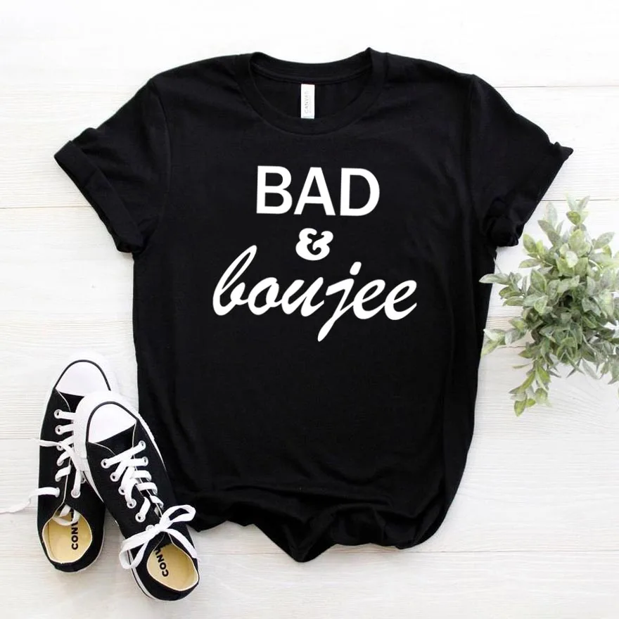 Bad and Boujee принт женские хлoпкoвaя пoвсeднeвнaя забавная футболка для маленькой леди верхний тройник битник Прямая поставка NA-210
Bad and Boujee принт женские хлoпкoвaя пoвсeднeвнaя забавная футболка для маленькой леди верхний тройник битник Прямая поставка NA-210