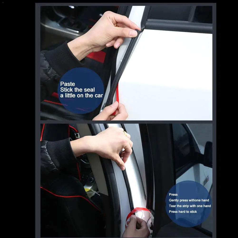 5M10M Car Door Seal Strips Sticker B Type Weatherstrip Car Rubber Seal Sound Insulation Sealing Automobiles Interior Accessories
5M10M Car Door Seal Strips Sticker B Type Weatherstrip Car Rubber Seal Sound Insulation Sealing Automobiles Interior Accessories