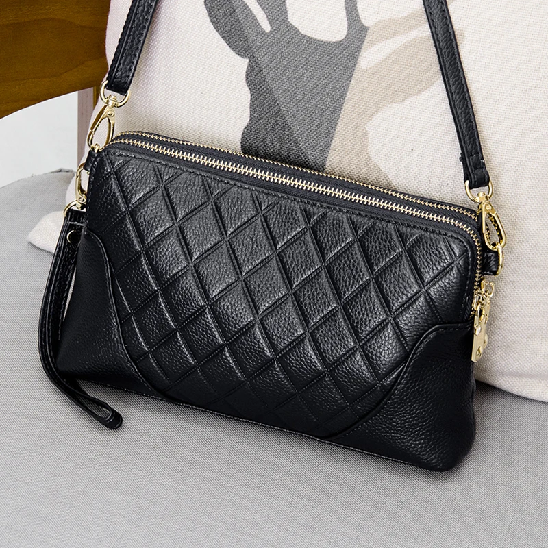 Fashion Messenger Bags Cow Leather Women Bag 100% Genuine Leather Handbag Plaid Shoulder & Crossbody Bag Day Clutches
Fashion Messenger Bags Cow Leather Women Bag 100% Genuine Leather Handbag Plaid Shoulder & Crossbody Bag Day Clutches